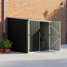 Outdoor Lockable Bicycle Shed