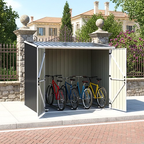 Bicycle shed 6x6 8ft 5x6 - shed, 7.6x6.8ft