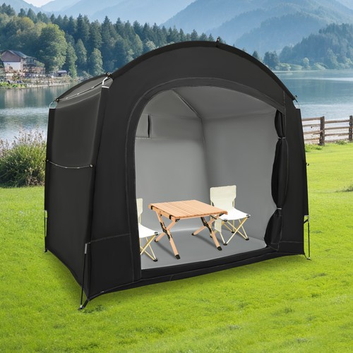 Bike storage shed - bike, tent